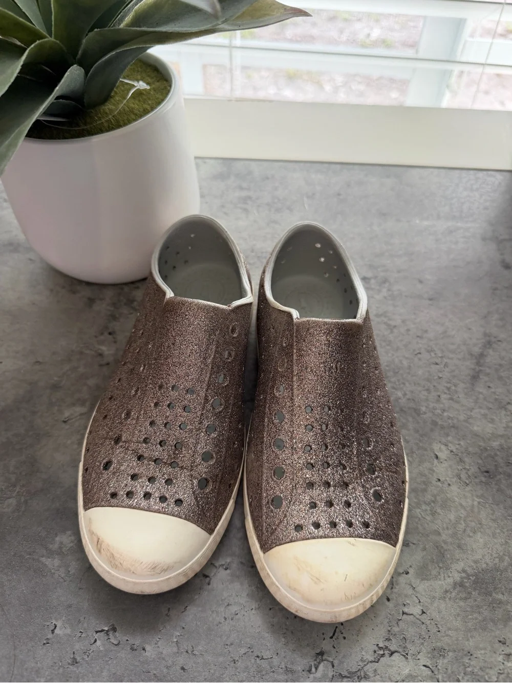 Native Slip-On Sneakers in Cream/Beige